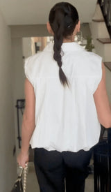 White Short Cotton Shirt SOLL
