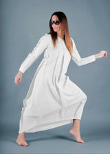 Long Cotton Black dress BENITA
