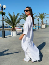 GISELE Long Linen Tunic - D FOLD Clothing