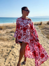 Wide Floral Linen Top JESIKA