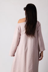 JESIKA Wide Linen Top - BackView - DFold Clothing