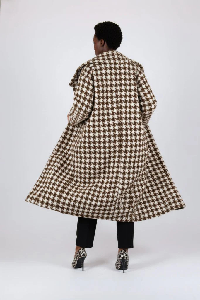 Winter Houndstooth Coat Ofelia