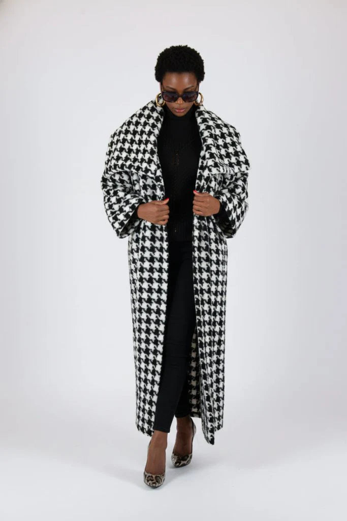 Winter Houndstooth Coat Ofelia