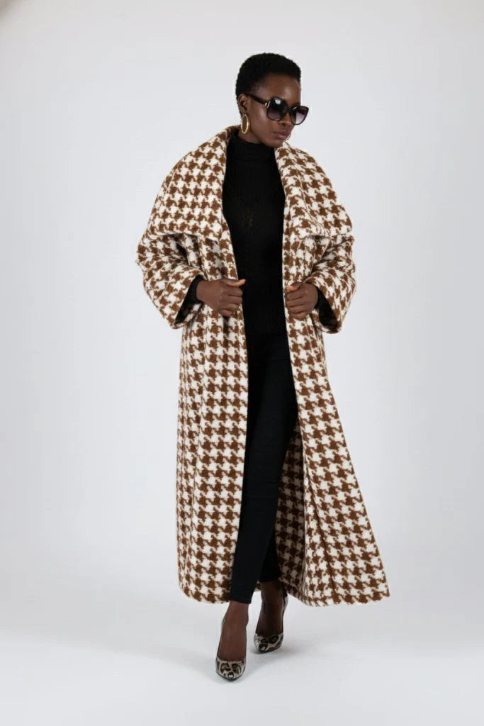 Winter Houndstooth Coat Ofelia