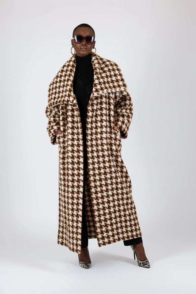 Winter Houndstooth Coat Ofelia