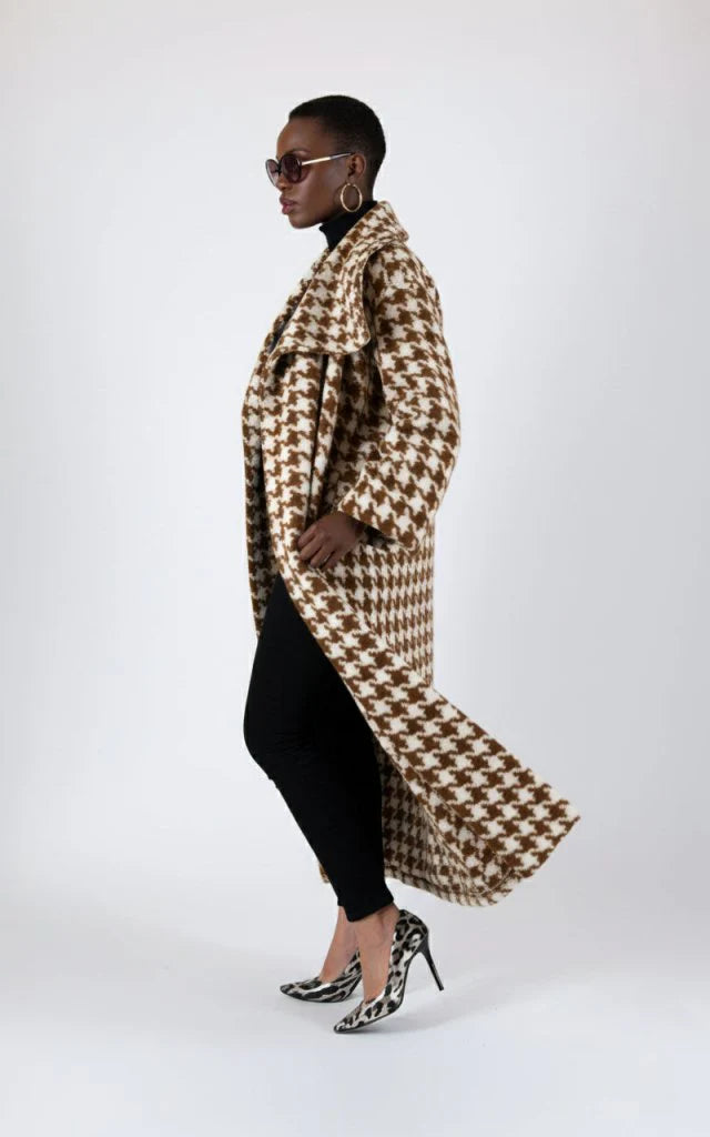 Winter Houndstooth Coat Ofelia