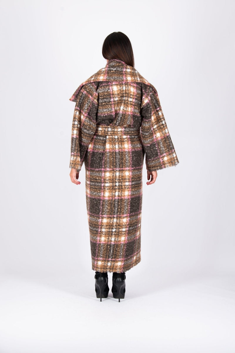 Winter Plaid Coat OFELIA - EUG FASHION