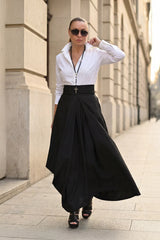 Cotton Long Wide Skirt FANTASY