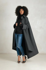 Grey Wool Women Coat FEDERICA