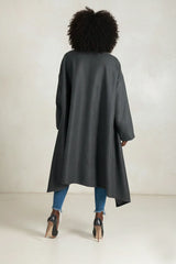 Grey Wool Women Coat FEDERICA