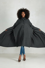 Grey Wool Women Coat FEDERICA