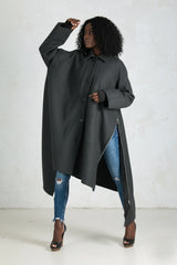 Grey Wool Women Coat FEDERICA
