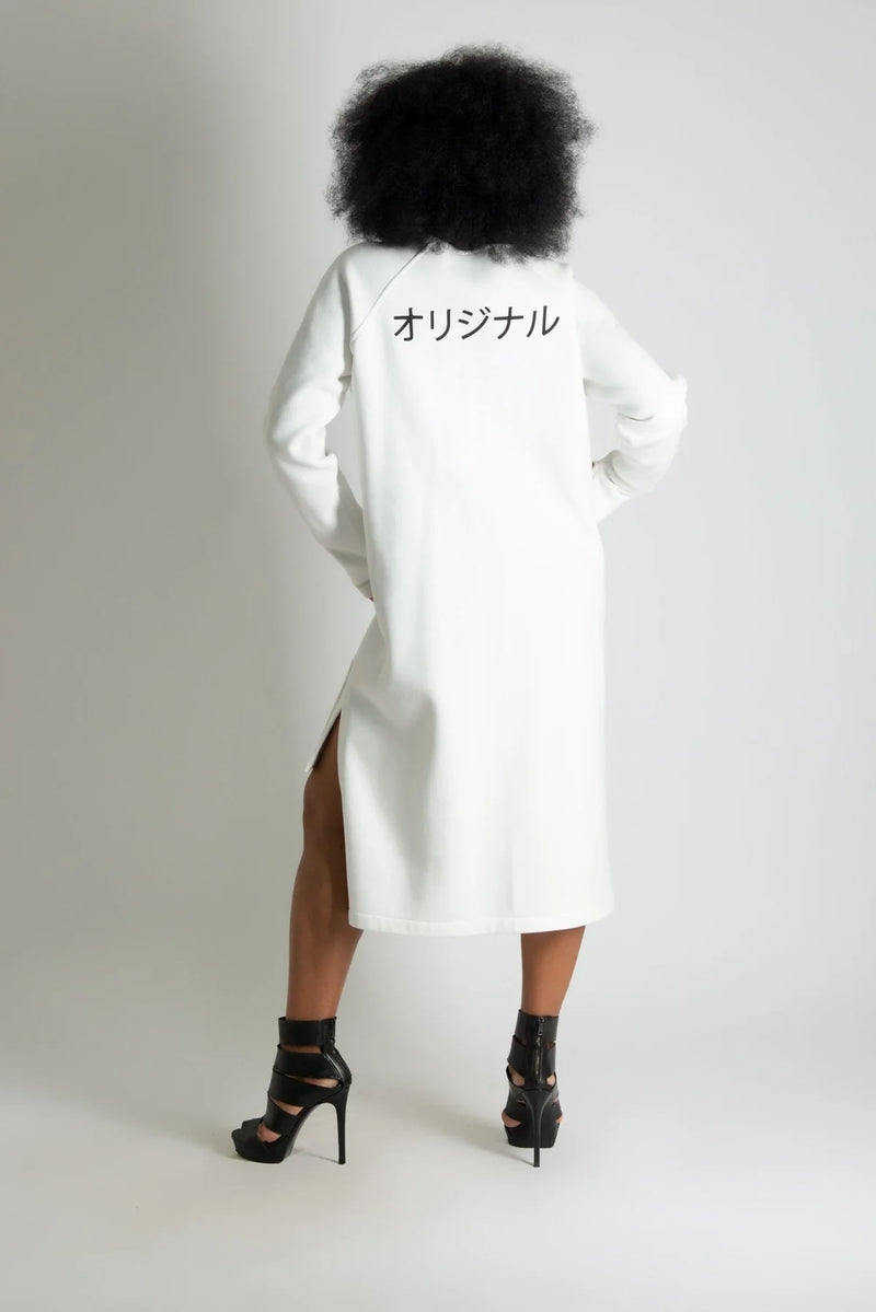 IZABEL White Sweatshirt Dress SALE