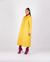 Yellow A Line Coat Kiara