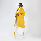 Yellow Elegant Wide Coat HELEN