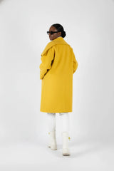 Yellow Elegant Wide Coat HELEN