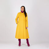 Yellow A Line Coat Kiara