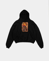 African Art Premium Cotton Hoodie - Front View - DFold Clothing
