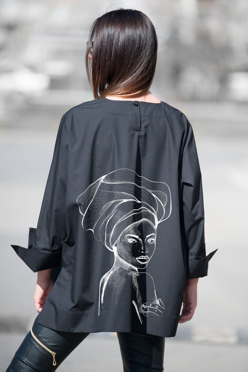 African Woman Print Shirt SAMIRA - EUG FASHION