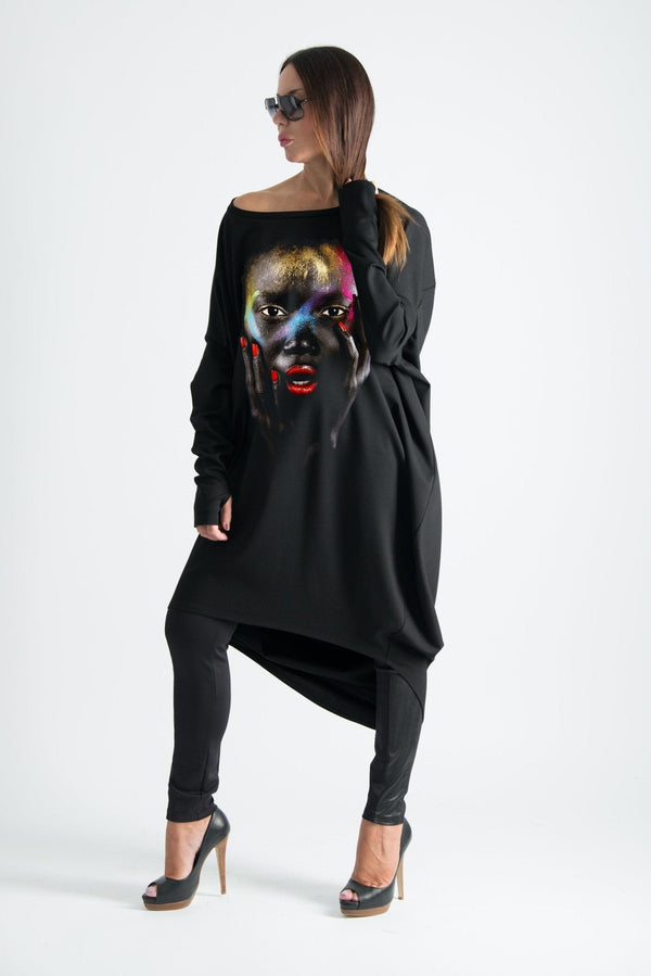 African Woman Winter Tunic MONIKA - EUG FASHION