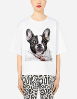 DFold Clothing Animal Art Dog Cotton T-shirt - Front View