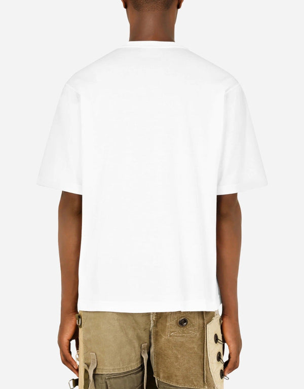 DFold Clothing Animal Art Dog Cotton T-shirt - Back View