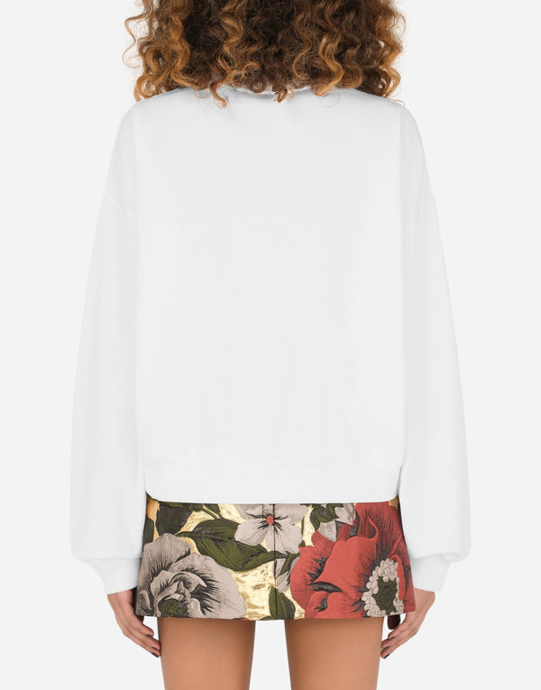 Art Woman Face Cotton Sweatshirt - EUG FASHION
