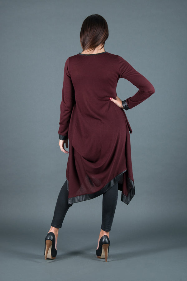 Asymmetrical Knitted Dress SVETLANA - EUG FASHION