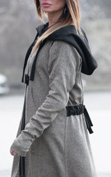  DENERIS Autumn Wool Hooded Vest - Stylish and Warm