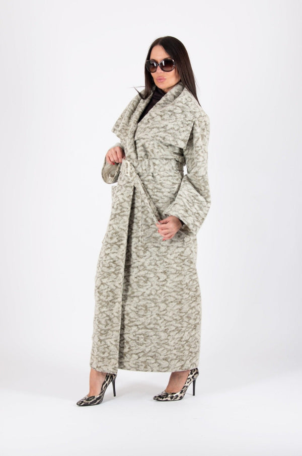 D FOLD ERIN Beige Long Coat Vest - Trendy Cape Design for Spring and Autumn