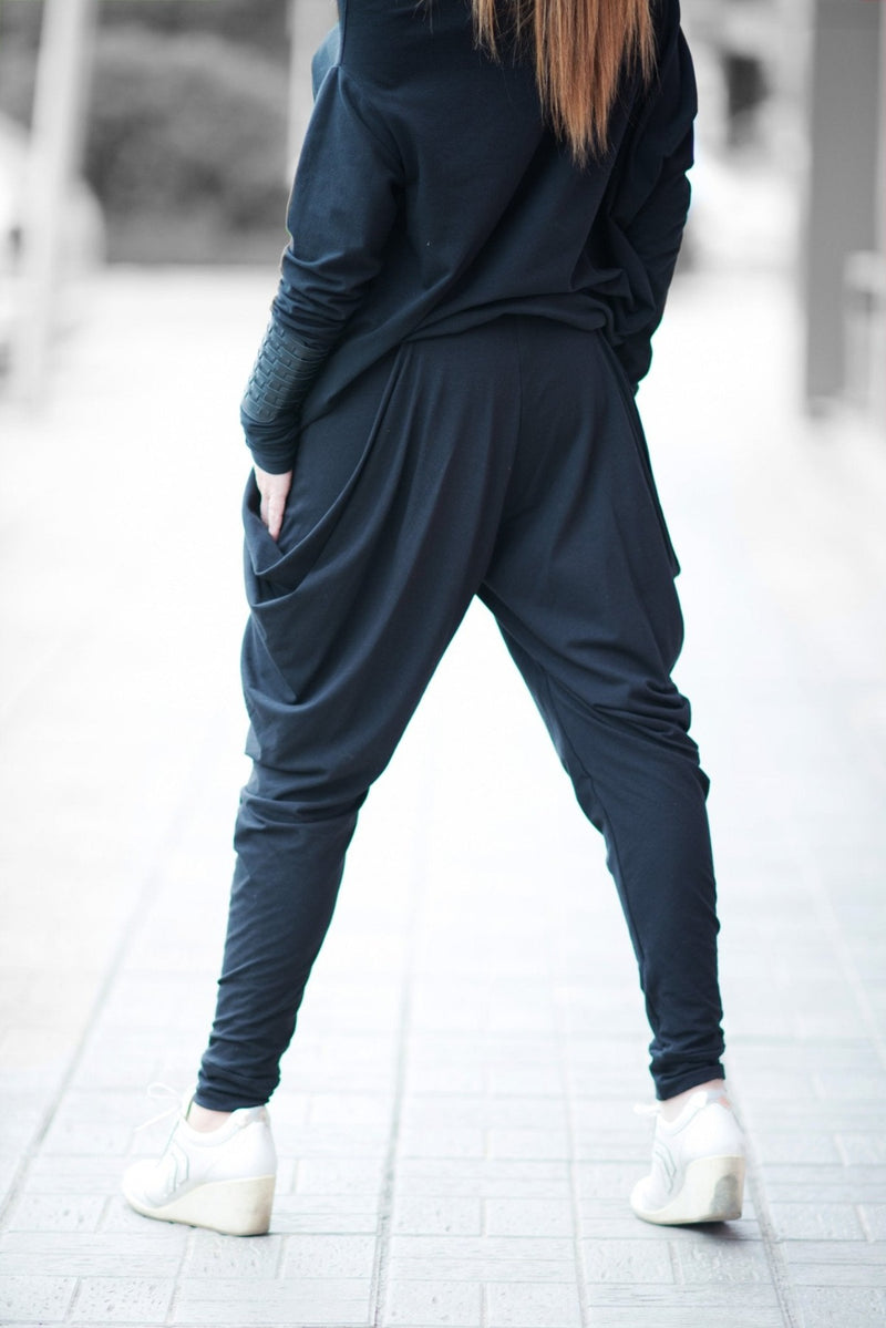 TONY Black Jersey Pants D Fold Clothing - Ultimate Comfort and Style for Summer