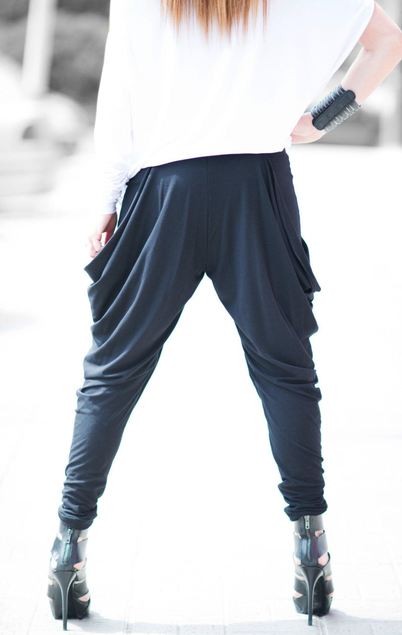 TONY Black Jersey Pants D Fold Clothing - Ultimate Comfort and Style for Summer