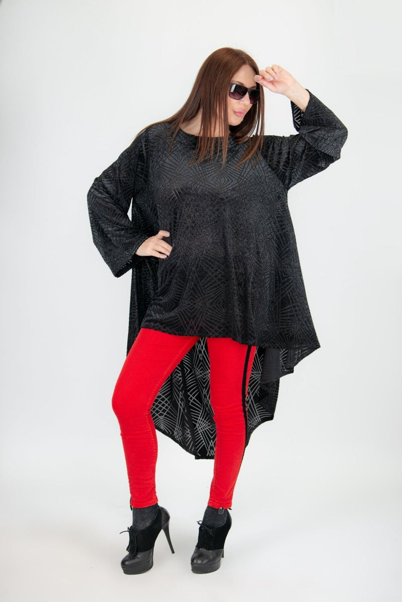 Black Velvet Tunic Belinda SALE D FOLD CLOTHING