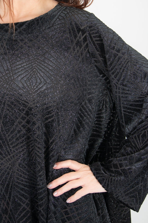 Black Velvet Tunic Belinda SALE D FOLD CLOTHING