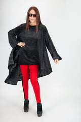 Black Velvet Tunic Belinda SALE D FOLD CLOTHING