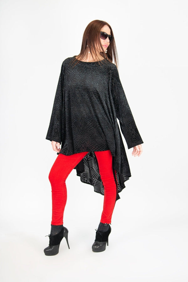 Black Velvet Tunic Belinda SALE D FOLD CLOTHING