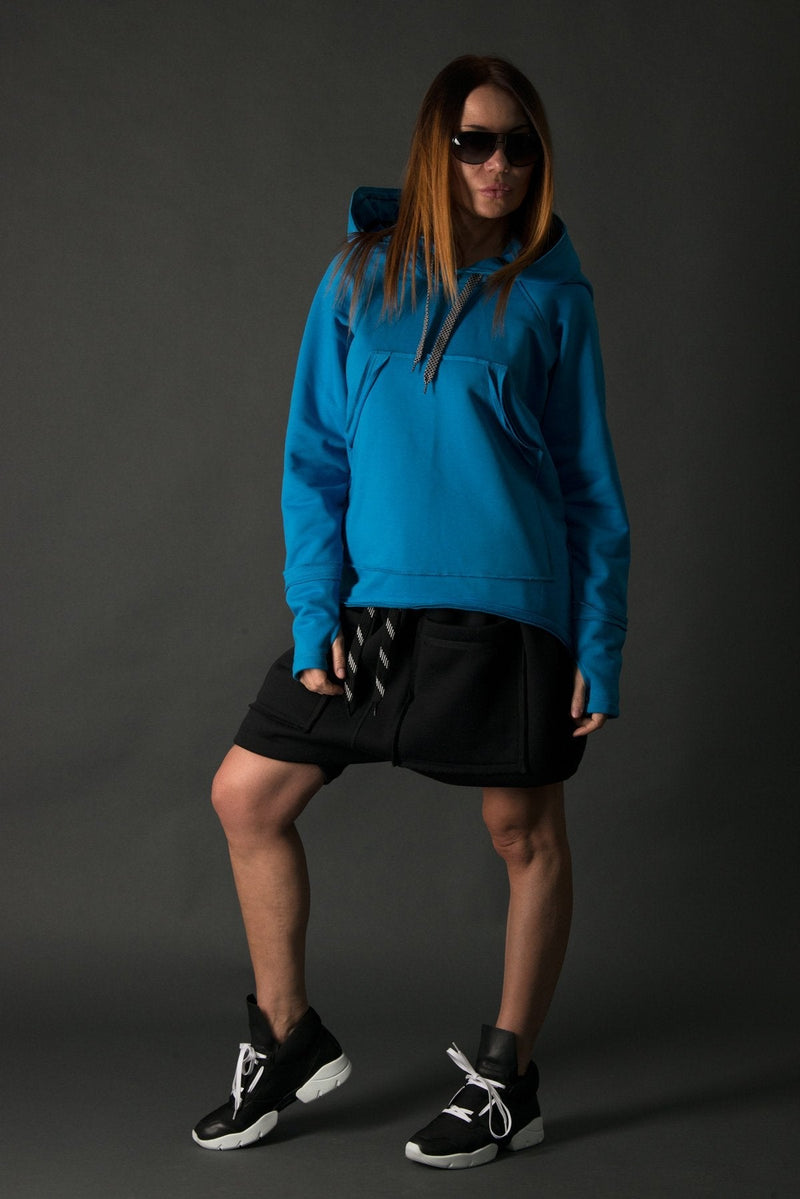 Blue Sweatshirt Megan SALE - EUG FASHION