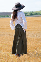 Boho Linen Wrap Skirt RACHEL - EUG FASHION