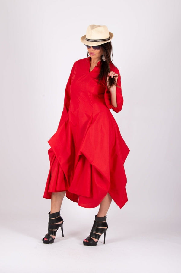 Cotton Dress MARIA - D FOLD CLOTHING