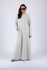 Cotton Hooded Dress LINDA - EUG FASHION