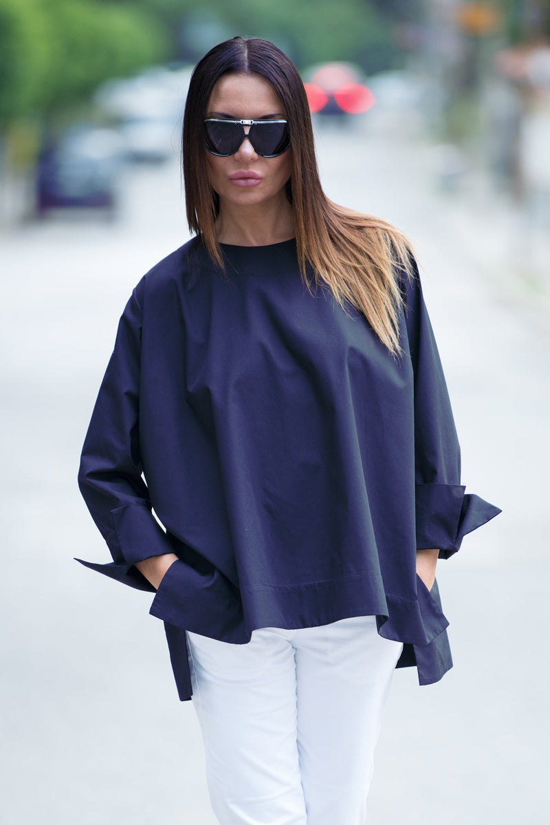 SAMIRA Cotton Loose Summer Shirt - D FOLD Clothing