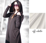 Cotton Maxi Hooded Jumpsuit EVIAN - EUG FASHION