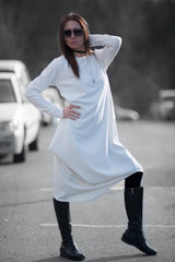 Dress with Long Sleeves HOLLY - D FOLD CLOTHING