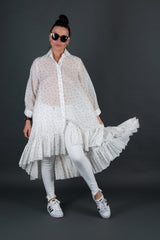Flounces Shirtdress MARTINA - EUG FASHION