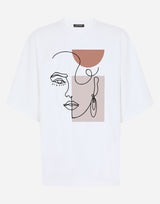 Graphic Face with elements Premium T shirt - EUG FASHION