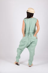 Harem Linen Jumpsuit BETY - EUG FASHION