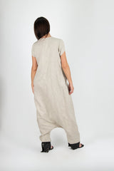 Harem Linen Jumpsuit RUTH - D Fold Clothing