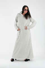 Long Hooded Winter Dress LINDA SALE