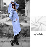 Hooded Dress Ribbed Edge MELINDA - EUG FASHION