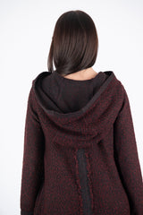 Hooded Knitted Dress LINDA - EUG FASHION